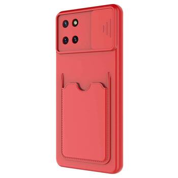 Microsonic Samsung Galaxy Note 10 Lite Kılıf Inside Card Slot Kırmızı