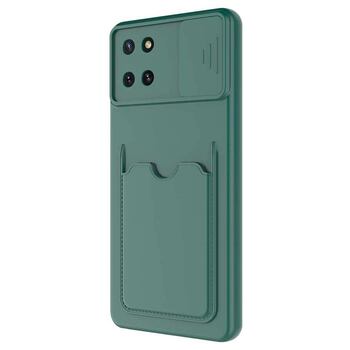 Microsonic Samsung Galaxy Note 10 Lite Kılıf Inside Card Slot Koyu Yeşil