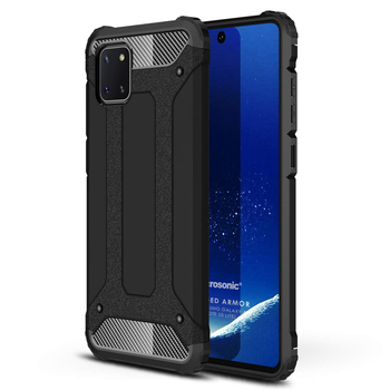Microsonic Samsung Galaxy Note 10 Lite Kılıf Rugged Armor Siyah