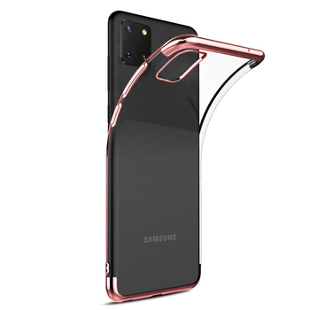 Microsonic Samsung Galaxy Note 10 Lite Kılıf Skyfall Transparent Clear Rose Gold