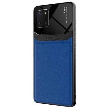 Microsonic Samsung Galaxy Note 10 Lite Kılıf Uniq Leather Lacivert