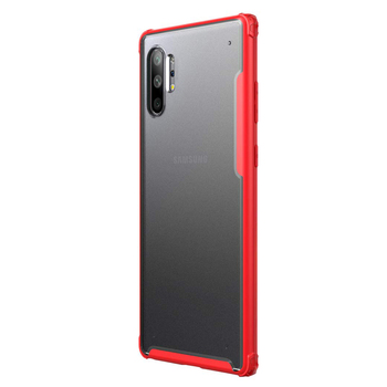 Microsonic Samsung Galaxy Note 10 Plus Kılıf Frosted Frame Kırmızı