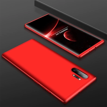 Microsonic Samsung Galaxy Note 10 Plus Kılıf Double Dip 360 Protective Kırmızı