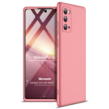 Microsonic Samsung Galaxy Note 20 Kılıf Double Dip 360 Protective AYS Rose Gold Microsonic Samsung Galaxy Note 20 Kılıf Double Dip 360 Protective AYS Rose Gold