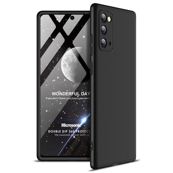 Microsonic Samsung Galaxy Note 20 Kılıf Double Dip 360 Protective AYS Siyah Microsonic Samsung Galaxy Note 20 Kılıf Double Dip 360 Protective AYS Siyah