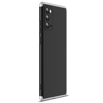 Microsonic Samsung Galaxy Note 20 Kılıf Double Dip 360 Protective AYS Siyah Gri