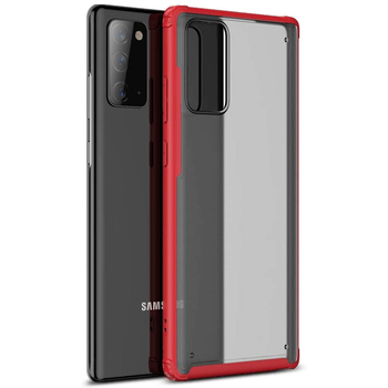 Microsonic Samsung Galaxy Note 20 Kılıf Frosted Frame Kırmızı Microsonic Samsung Galaxy Note 20 Kılıf Frosted Frame Kırmızı