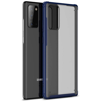 Microsonic Samsung Galaxy Note 20 Kılıf Frosted Frame Lacivert