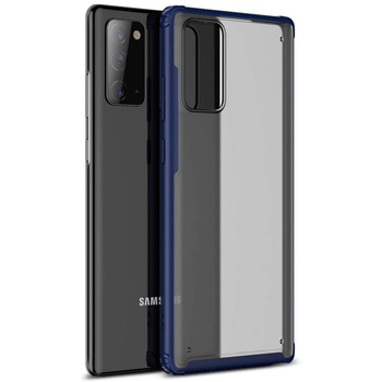 Microsonic Samsung Galaxy Note 20 Kılıf Frosted Frame Lacivert Microsonic Samsung Galaxy Note 20 Kılıf Frosted Frame Lacivert