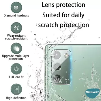 Microsonic Samsung Galaxy Note 20 Kamera Lens Koruma Camı