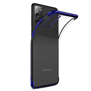 Microsonic Samsung Galaxy Note 20 Kılıf Skyfall Transparent Clear Mavi