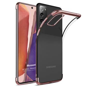 Microsonic Samsung Galaxy Note 20 Kılıf Skyfall Transparent Clear Rose Gold Microsonic Samsung Galaxy Note 20 Kılıf Skyfall Transparent Clear Rose Gold