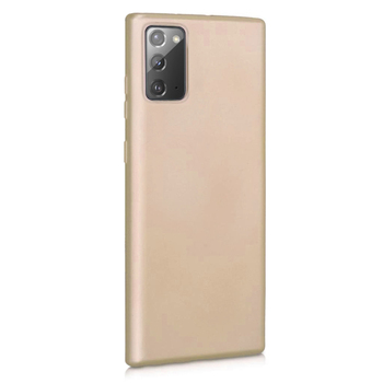 Microsonic Samsung Galaxy Note 20 Kılıf Matte Silicone Gold