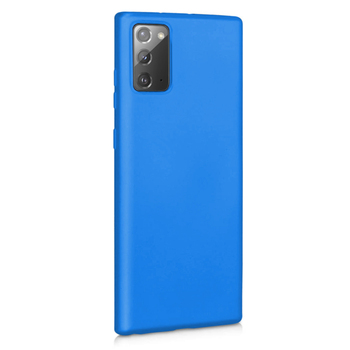 Microsonic Samsung Galaxy Note 20 Kılıf Matte Silicone Mavi