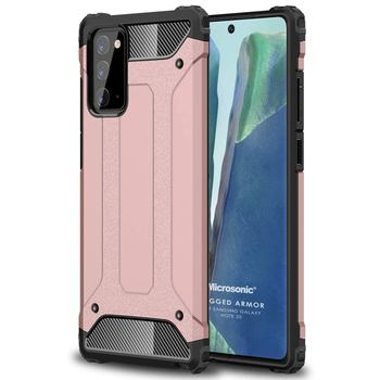 Microsonic Samsung Galaxy Note 20 Kılıf Rugged Armor Rose Gold Microsonic Samsung Galaxy Note 20 Kılıf Rugged Armor Rose Gold
