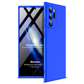 Microsonic Samsung Galaxy Note 20 Ultra Kılıf Double Dip 360 Protective AYS Mavi Microsonic Samsung Galaxy Note 20 Ultra Kılıf Double Dip 360 Protective AYS Mavi