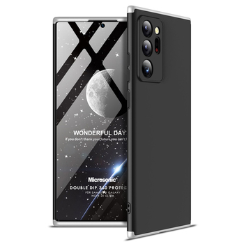 Microsonic Samsung Galaxy Note 20 Ultra Kılıf Double Dip 360 Protective AYS Siyah Gri Microsonic Samsung Galaxy Note 20 Ultra Kılıf Double Dip 360 Protective AYS Siyah Gri