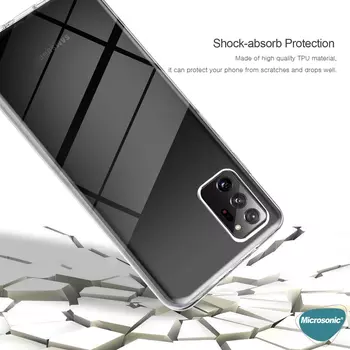 Microsonic Samsung Galaxy Note 20 Ultra Kılıf Komple Gövde Koruyucu Şeffaf