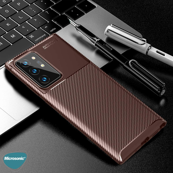 Microsonic Samsung Galaxy Note 20 Ultra Kılıf Legion Series Kahverengi