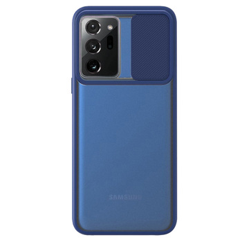 Microsonic Samsung Galaxy Note 20 Ultra Kılıf Slide Camera Lens Protection Lacivert