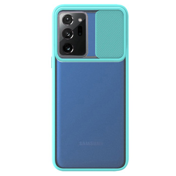 Microsonic Samsung Galaxy Note 20 Ultra Kılıf Slide Camera Lens Protection Turkuaz