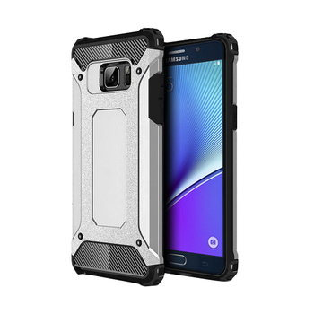 Microsonic Samsung Galaxy Note 5 Kılıf Rugged Armor Gümüş