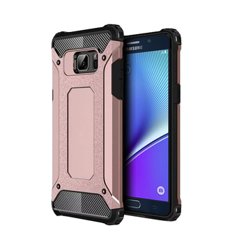 Microsonic Samsung Galaxy Note 5 Kılıf Rugged Armor Rose Gold