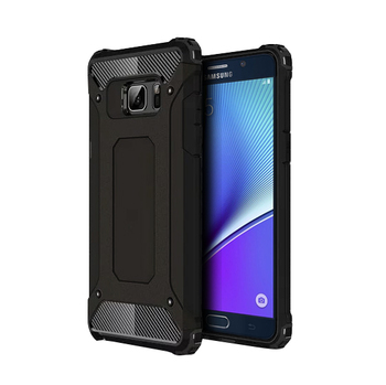 Microsonic Samsung Galaxy Note 5 Kılıf Rugged Armor Siyah