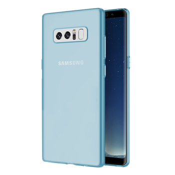 Microsonic Samsung Galaxy Note 8 Kılıf Transparent Soft Mavi