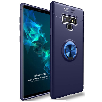 Microsonic Samsung Galaxy Note 9 Kılıf Kickstand Ring Holder Lacivert Microsonic Samsung Galaxy Note 9 Kılıf Kickstand Ring Holder Lacivert
