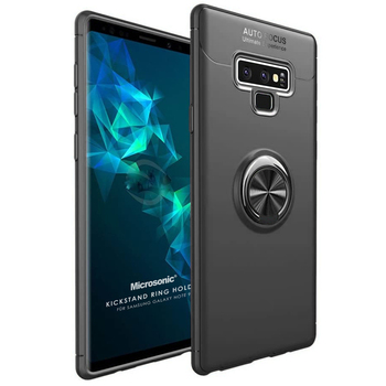 Microsonic Samsung Galaxy Note 9 Kılıf Kickstand Ring Holder Siyah Microsonic Samsung Galaxy Note 9 Kılıf Kickstand Ring Holder Siyah