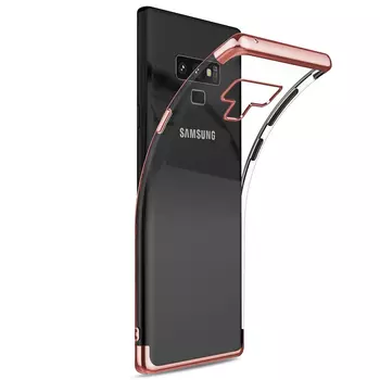 Microsonic Samsung Galaxy Note 9 Kılıf Skyfall Transparent Clear Rose Gold