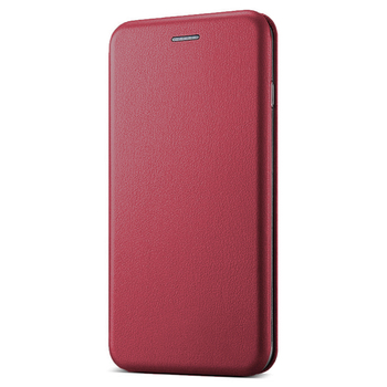 Microsonic Samsung Galaxy Note 9 Kılıf Slim Leather Design Flip Cover Bordo