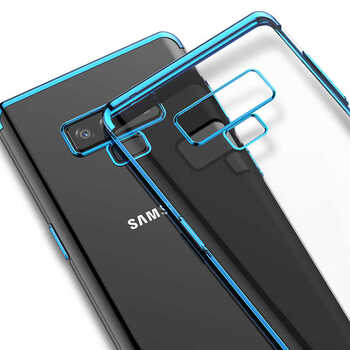 Microsonic Samsung Galaxy Note 9 Kılıf Skyfall Transparent Clear Gold