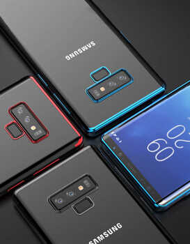 Microsonic Samsung Galaxy Note 9 Kılıf Skyfall Transparent Clear Kırmızı