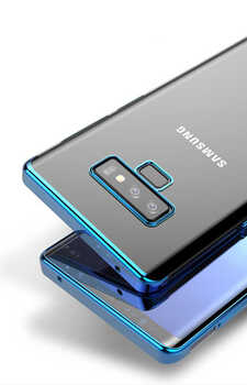 Microsonic Samsung Galaxy Note 9 Kılıf Skyfall Transparent Clear Mavi