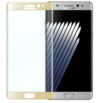 Microsonic Samsung Galaxy Note FE Kavisli Temperli Cam Ekran Koruyucu Film Gold