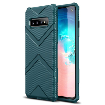 Microsonic Samsung Galaxy S10 Diamond Shield Kılıf Yeşil