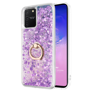 Microsonic Samsung Galaxy S10 Lite Kılıf Glitter Liquid Holder Mor Microsonic Samsung Galaxy S10 Lite Kılıf Glitter Liquid Holder Mor