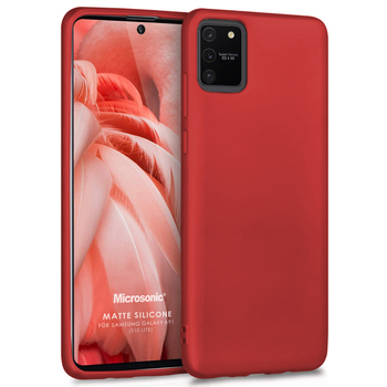 Microsonic Samsung Galaxy S10 Lite Kılıf Matte Silicone Kırmızı