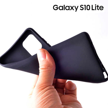Microsonic Samsung Galaxy S10 Lite Kılıf Matte Silicone Siyah