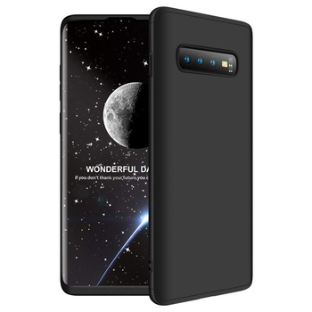 Microsonic Samsung Galaxy S10 Plus Kılıf Double Dip 360 Protective AYS Siyah