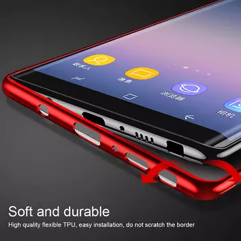 Microsonic Samsung Galaxy S10 Plus Kılıf Skyfall Transparent Clear Kırmızı