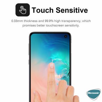 Microsonic Samsung Galaxy S10E Invisible Privacy Kavisli Ekran Koruyucu Siyah