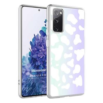 Microsonic Samsung Galaxy S20 FE Braille Feel Desenli Kılıf Cow Microsonic Samsung Galaxy S20 FE Braille Feel Desenli Kılıf Cow