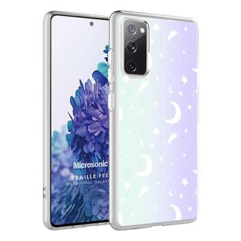 Microsonic Samsung Galaxy S20 FE Braille Feel Desenli Kılıf Moon Microsonic Samsung Galaxy S20 FE Braille Feel Desenli Kılıf Moon