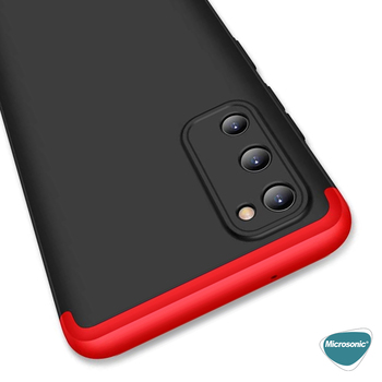 Microsonic Samsung Galaxy S20 FE Kılıf Double Dip 360 Protective AYS Kırmızı