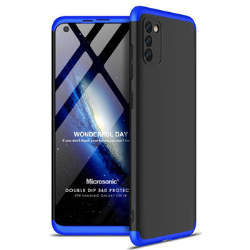 Microsonic Samsung Galaxy S20 FE Kılıf Double Dip 360 Protective AYS Siyah Mavi Microsonic Samsung Galaxy S20 FE Kılıf Double Dip 360 Protective AYS Siyah Mavi