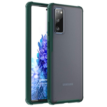 Microsonic Samsung Galaxy S20 FE Kılıf Frosted Frame Yeşil