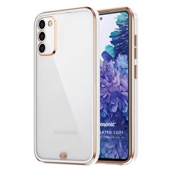Microsonic Samsung Galaxy S20 FE Kılıf Laser Plated Soft Beyaz